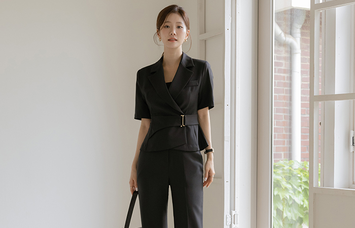 フォーマル クラシック ゴールド ベルティード Set-up ジャケット