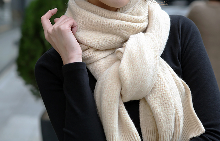 ソフト無知ニットマフラー