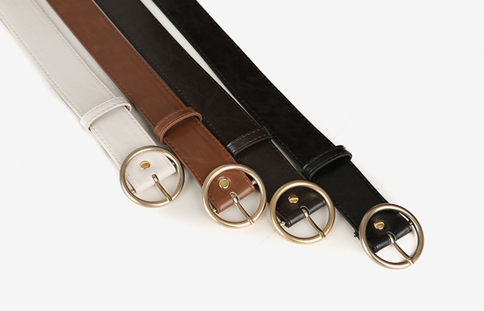 シックゴールドリングレザーベルト