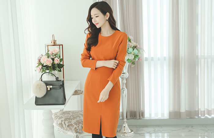 女性フォーマルスリットドレス