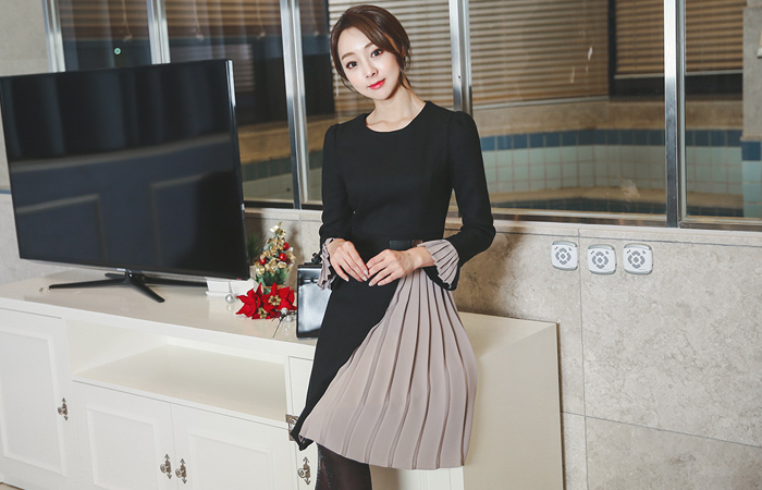 ヘレンプリッツ配色ドレス