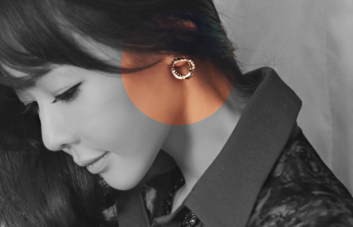 クロスキュービックリングイヤリング