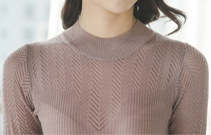 ハートスェイプのSCSI半極性ニット