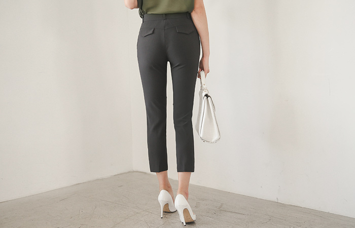 フォーマルスパンテクスチャ9部パンツ