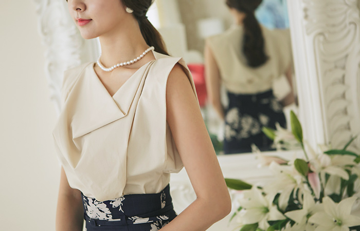 カウルコットンブラウス