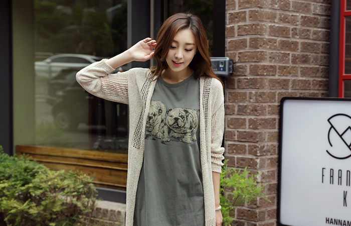 モカのSCSIロングカーディガン